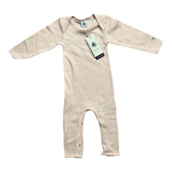 Petit Bateau Baby Strampler blush Stripe (80/86)