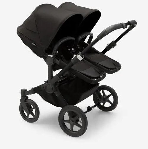 Bugaboo - Donkey 5 Geschwisterwagen (2xsportsitze / 2xbabywanne) - Schwarz - wie Neu Kinderwagen 1