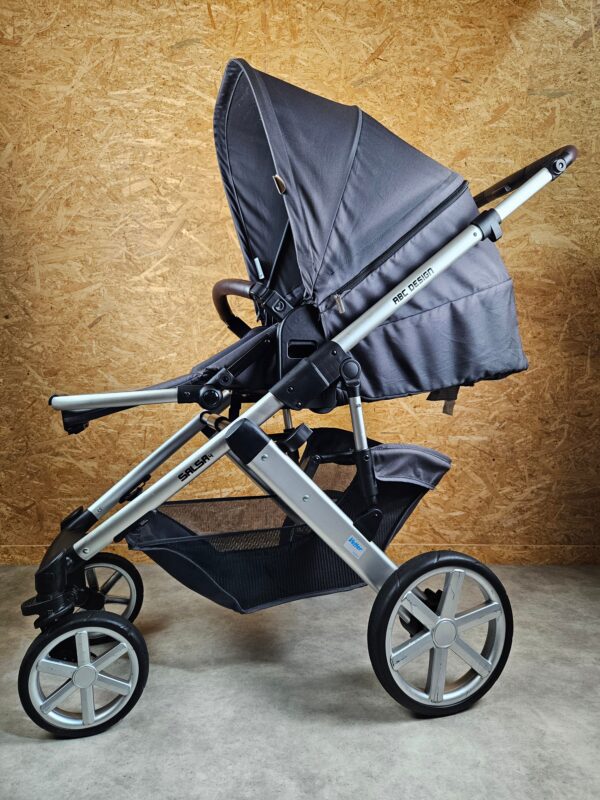 Abc Design - Salsa 4 Kombikinderwagen (sportsiz und Babywanne) - Schwarz in Gutem Zustand Kinderwagen 8