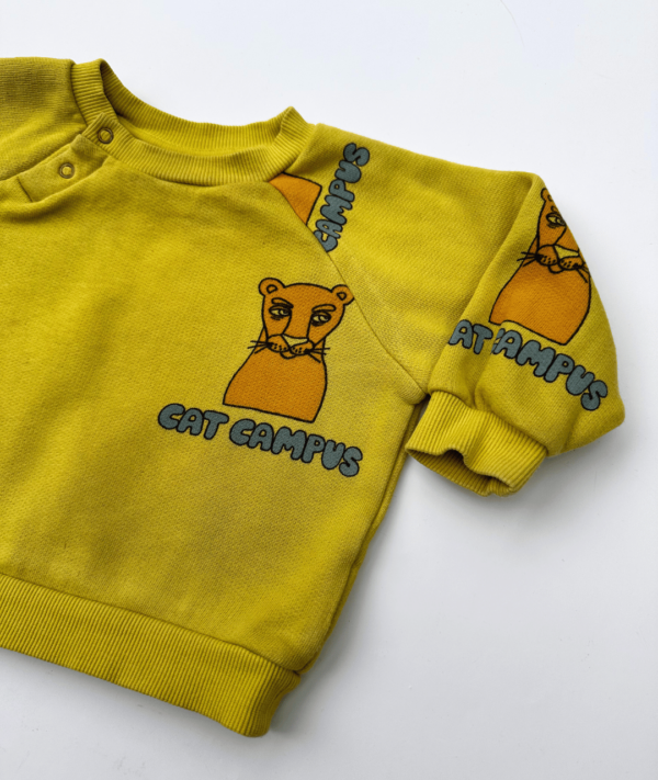 Sweatshirt "Cat Campus" ~ 68/74 ~ Mini Rodini – Bild 2