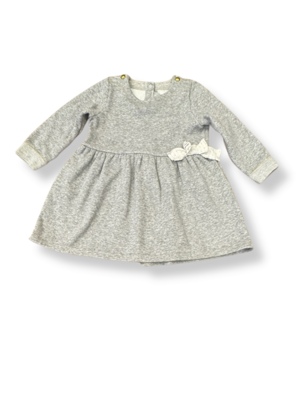 Jersey-Kleid Midi Grau Gr.92 | Petit Bateau