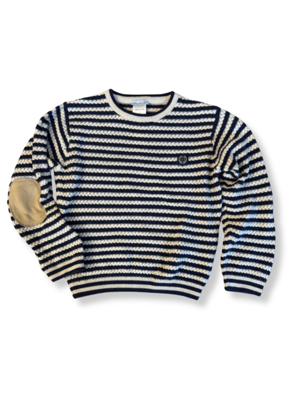 Pullover Blau und Beige Gr.6 | Tutto Piccolo