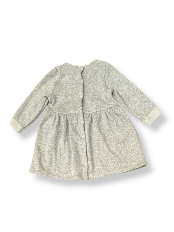 Jersey-Kleid Midi Grau Gr.92 | Petit Bateau – Bild 3