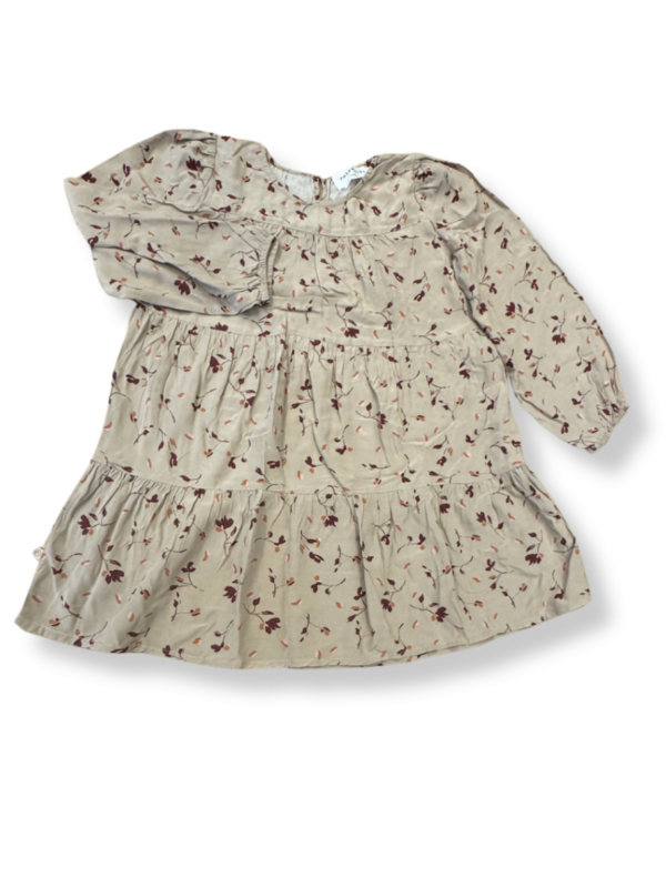 Kleid Beige mit Blumenmuster Gr.104 | Rosemunde