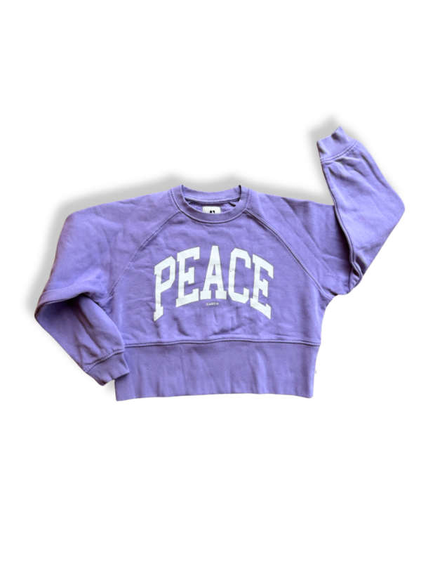 Sweater "PEACE" Lila Gr.158 | Garcia