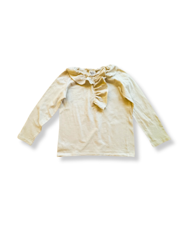 Langarmshirt Mädchen Beige Gr.128 | DOUOUD