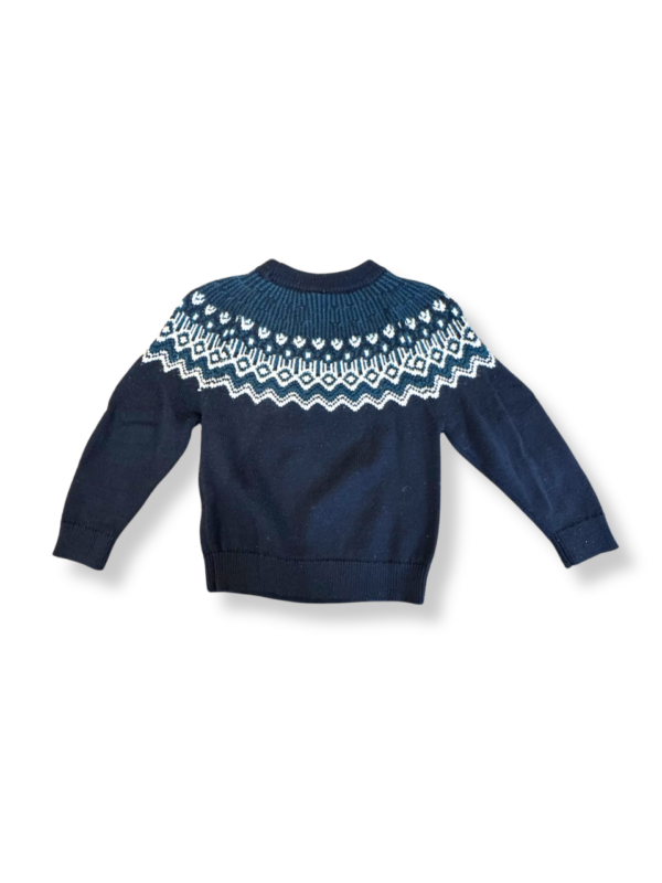 Pullover mit Jacquard-Muster dunkelblau Gr.104 | FUB – Bild 3