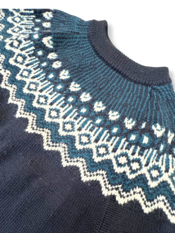 Pullover mit Jacquard-Muster dunkelblau Gr.104 | FUB – Bild 2