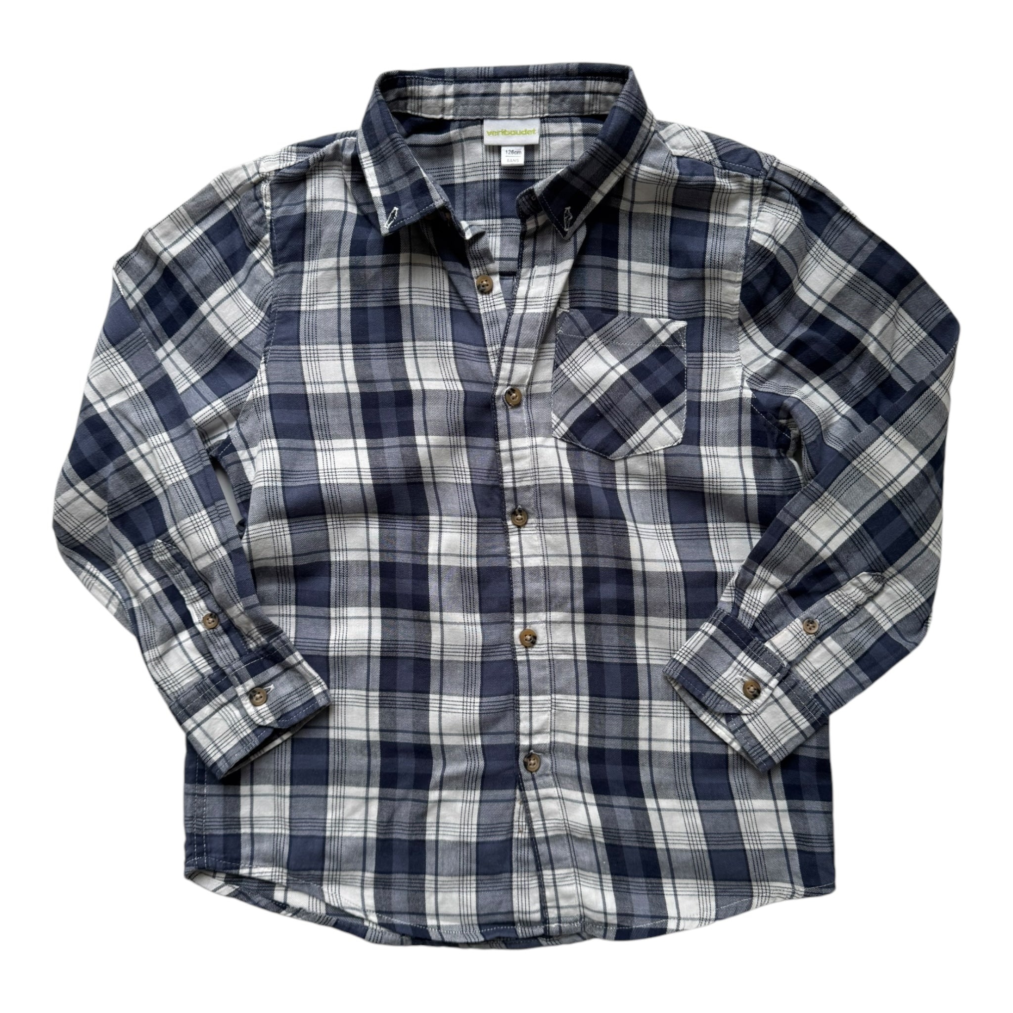 Prelove Shirt Country Blue Vertbaudet Größe 122/128